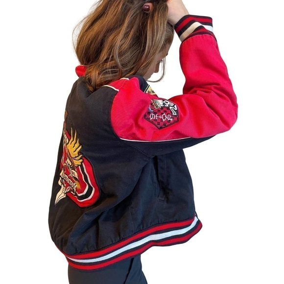 Vintage Red Fox Death Before Dishonor bomber jacket - Picture 4 of 8